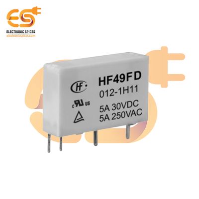 HF49FD/024-1H12F Through Hole 4-Pin 24V 5A SPST Miniature Power Relay